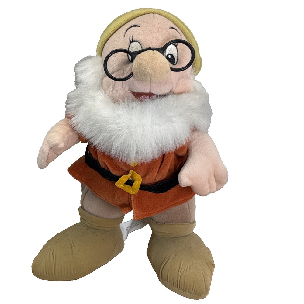 The Disney Store Snow White Seven Dwarfs Dwarf Doc 11" Plush Standing